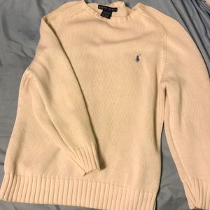 Cream polo sweater